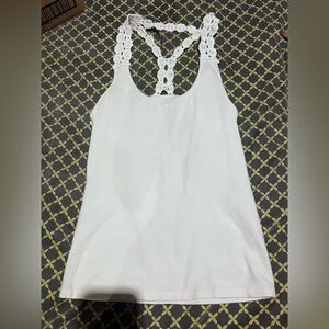 Victorias Secret White Lace Strap Bra Top